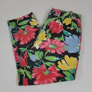 RIO High-Rise Floral Jeans